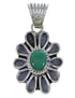 Southwest Turquoise Flower Pendant Jewelry EX28987