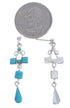 Southwest Turquoise And Sterling Silver Earrings EX31575