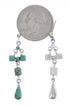 Turquoise And Sterling Silver Jewelry Earrings EX31579
