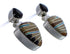 Southwest Multicolor Inlay Silver Earrings EX31606