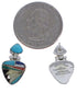 Sterling Silver And Multicolor Southwest Earrings EX31609