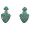 Genuine Sterling Silver Turquoise Jewelry Earrings EX31613