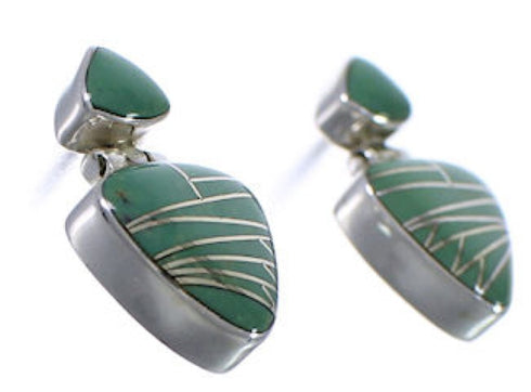 Sterling Silver And Turquoise Jewelry Earrings EX31614