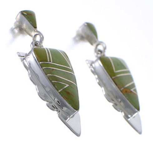 Southwest Jewelry Turquoise And Silver Earrings EX31623
