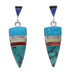 Southwestern Multicolor Inlay And Silver Earrings EX31630
