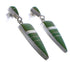 Turquoise Inlay Southwestern Silver Earrings