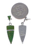 Turquoise Inlay Southwestern Silver Earrings