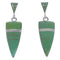 Genuine Sterling Silver And Turquoise Post Dangle Earrings EX31648