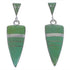 Genuine Sterling Silver And Turquoise Post Dangle Earrings EX31648
