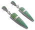 Genuine Sterling Silver And Turquoise Post Dangle Earrings EX31648