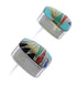 Multicolor Sterling Silver Southwest Post Earrings FX31020