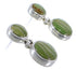 Turquoise Genuine Sterling Silver Post Dangle Earrings FX31025