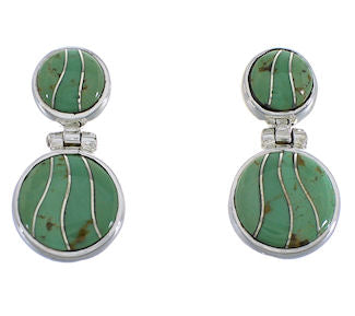 Genuine Sterling Silver Turquoise Earrings FX31027