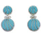 Genuine Sterling Silver Southwest Turquoise Earrings FX31028