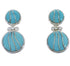 Genuine Sterling Silver Southwest Turquoise Earrings FX31028