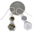 Silver Multicolor Inlay Hook Dangle Earrings FX31043