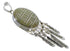 Silver Jewelry Feather Turquoise Inlay Pendant PX28990