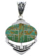 Sterling Silver And Turquoise Southwest Pendant PX29019