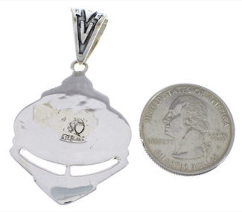 Turquoise Inlay Jewelry Silver Pendant PX29037