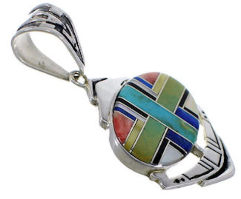Southwestern Multicolor Inlay Pendant PX29050