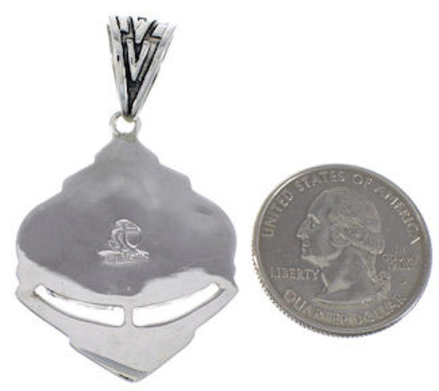 Multicolor Southwestern Silver Pendant PX29053