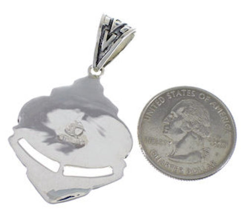 Sterling Silver Multicolor Inlay Southwest Pendant Jewelry PX29061