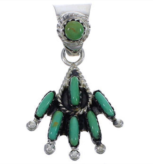 Genuine Sterling Silver And Turquoise Pendant EX30465