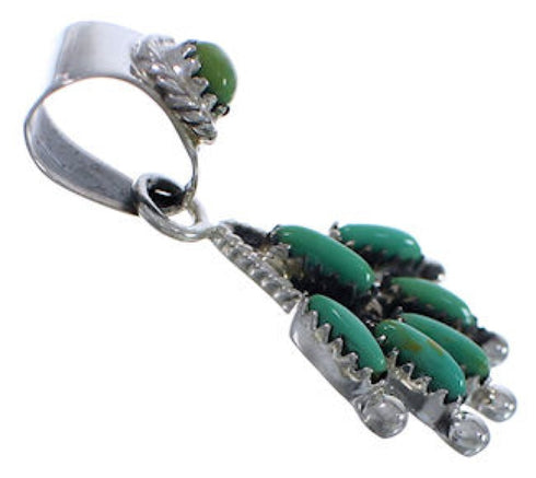 Genuine Sterling Silver And Turquoise Pendant EX30465