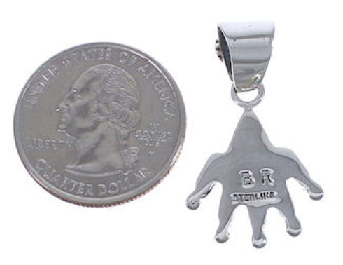 Genuine Sterling Silver And Turquoise Pendant EX30465