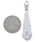Silver Turquoise Inlay Southwest Pendant EX30518