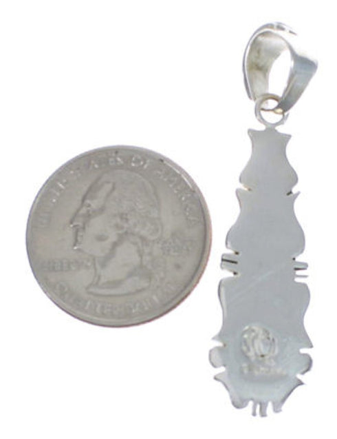 Turquoise Inlay Southwest Slide Pendant EX30519