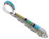 Multicolor Inlay Southwest Sterling Silver Pendant EX30523