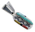 Southwestern Jewelry Multicolor Sterling Silver Pendant EX28799