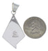 Turquoise Inlay Genuine Sterling Silver Pendant EX28801