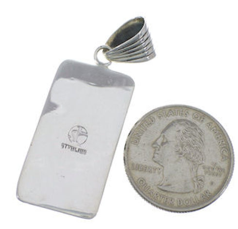 Turquoise Southwest Sterling Silver Pendant Jewelry EX28829