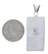 Genuine Sterling Silver Heavy Turquoise Inlay Pendant PX30671