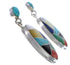 Multicolor Jewelry Southwest Silver Post Dangle Earrings PX30678