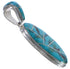 Genuine Sterling Silver And Turquoise Southwest Pendant PX30698