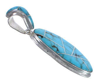 Sterling Silver Southwestern Turquoise Pendant Jewelry PX30705
