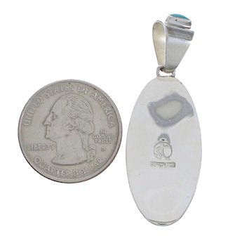 Sterling Silver Southwestern Turquoise Pendant Jewelry PX30705