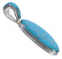 Southwestern Genuine Sterling Silver Turquoise Inlay Pendant PX30709