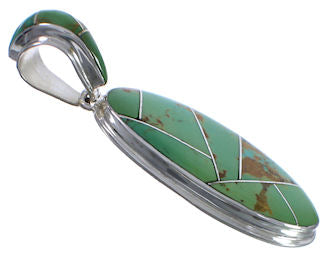 Genuine Sterling Silver And Turquoise Pendant Jewelry PX30724