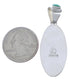Genuine Sterling Silver And Turquoise Pendant Jewelry PX30724