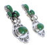Southwest Turquoise Sterling Silver Post Earrings Jewelry PX31261