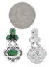 Southwest Turquoise Sterling Silver Post Earrings Jewelry PX31261