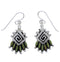 Turquoise Southwest Silver Hook Dangle Earrings PX31284