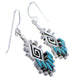Sterling Silver And Turquoise Jewelry Hook Dangle Earrings PX31332