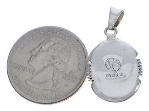 Sterling Silver Multicolor Native American Design Pendant EX29167