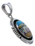 Multicolor Native American Village Design Southwest Pendant EX29168