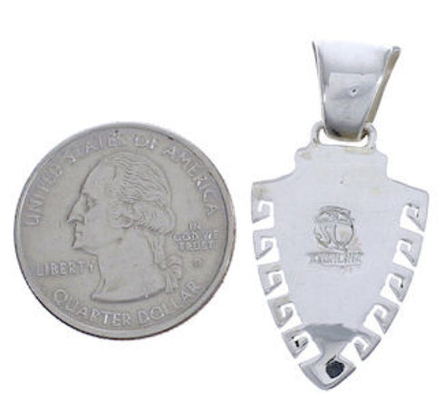 Southwestern Multicolor Inlay Silver Pendant EX29207